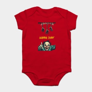 Scary Clown Wants to Show his Room Baby Bodysuit